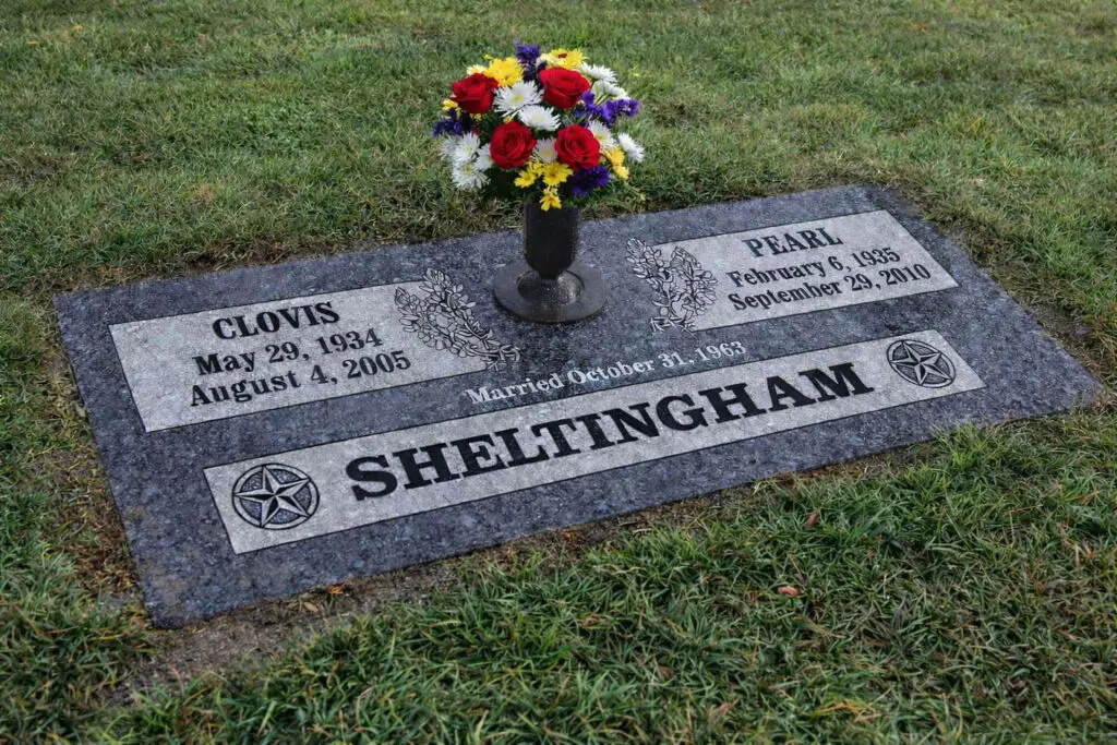 WMFGC-05 Flat Memorial Companion Marker for two people.